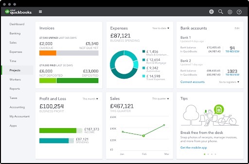 Quickbooks como um software para pequenas empresas