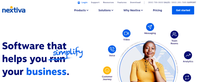 Телефонная система для бизнеса Nextiva