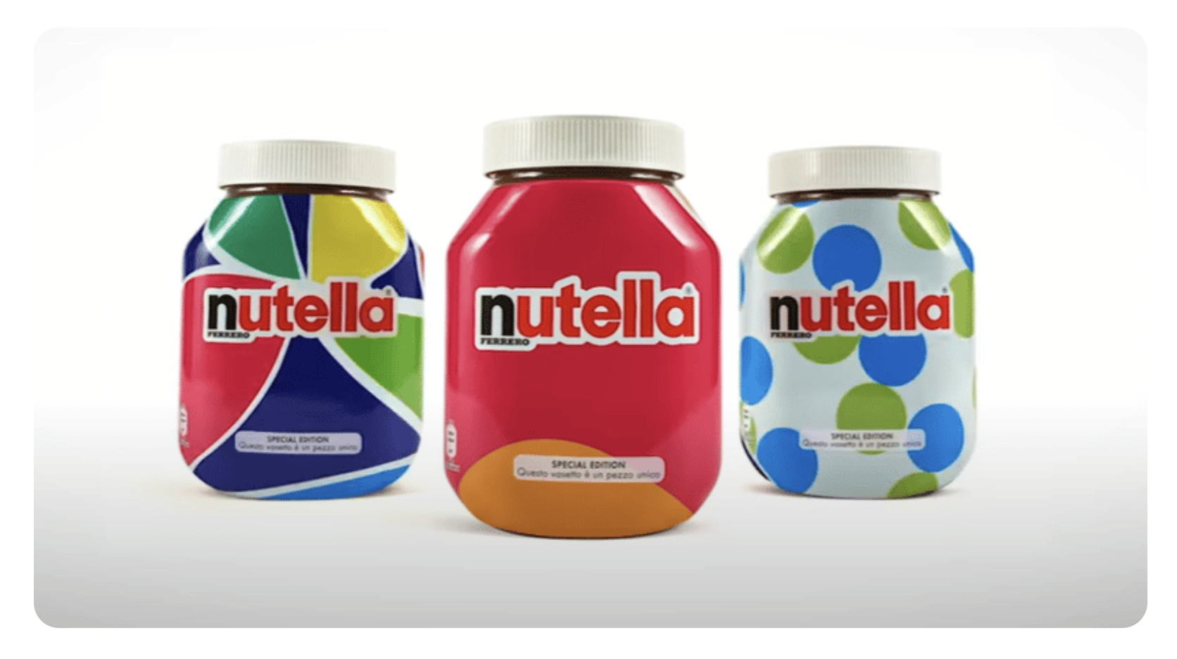 Cette image montre comment Nutella crée un design de produit unique.