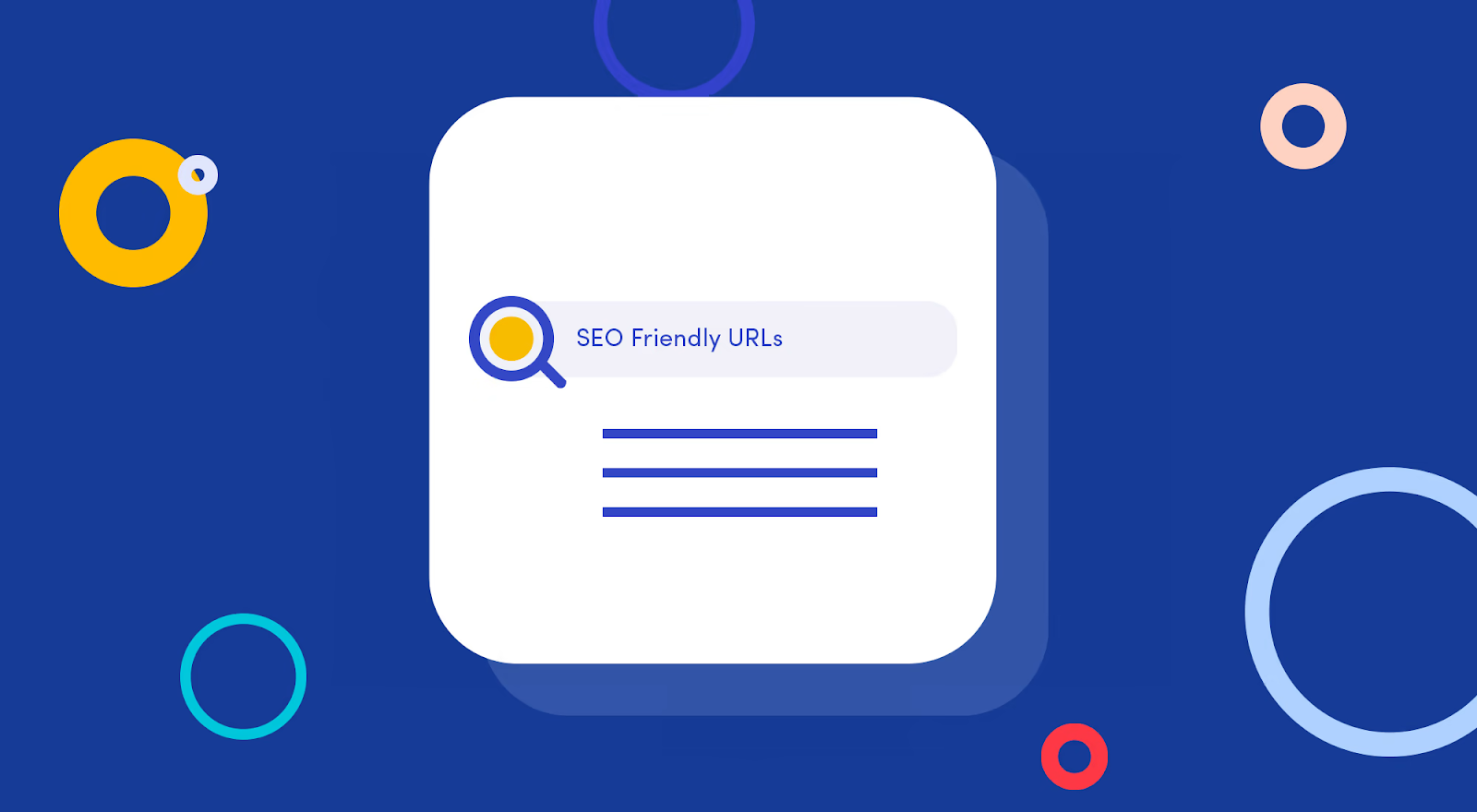 Captura de pantalla de imagen conceptual de URL optimizadas para SEO