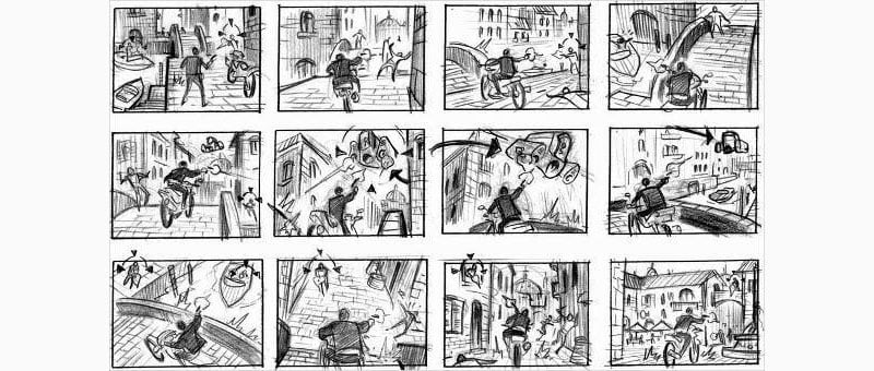 esempio di storyboard