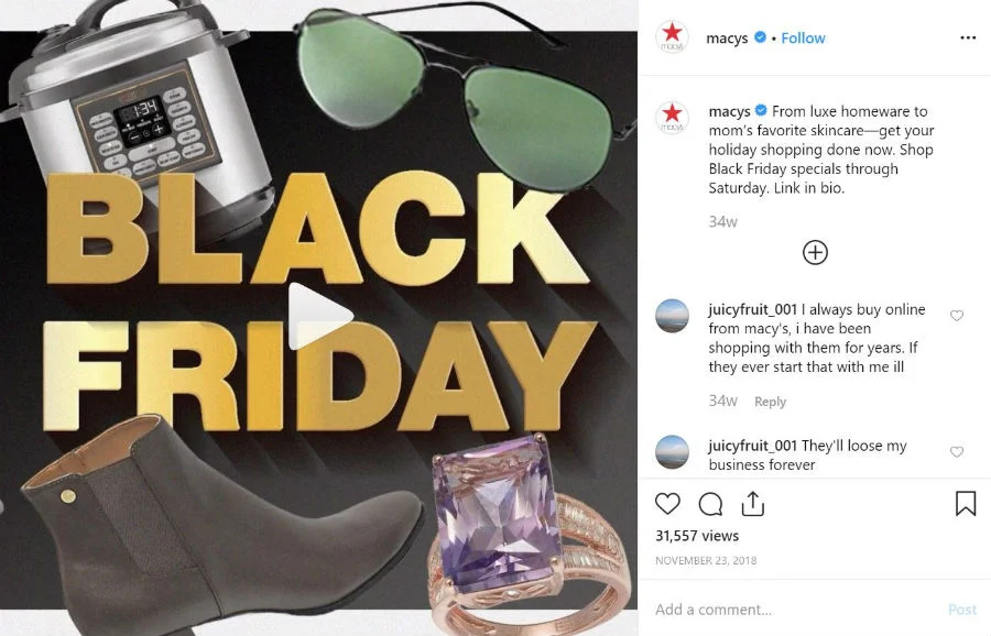 ofertas de marketing da macys black friday