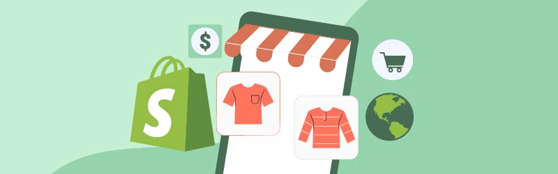 shopify mağazasının illüstrasyonu