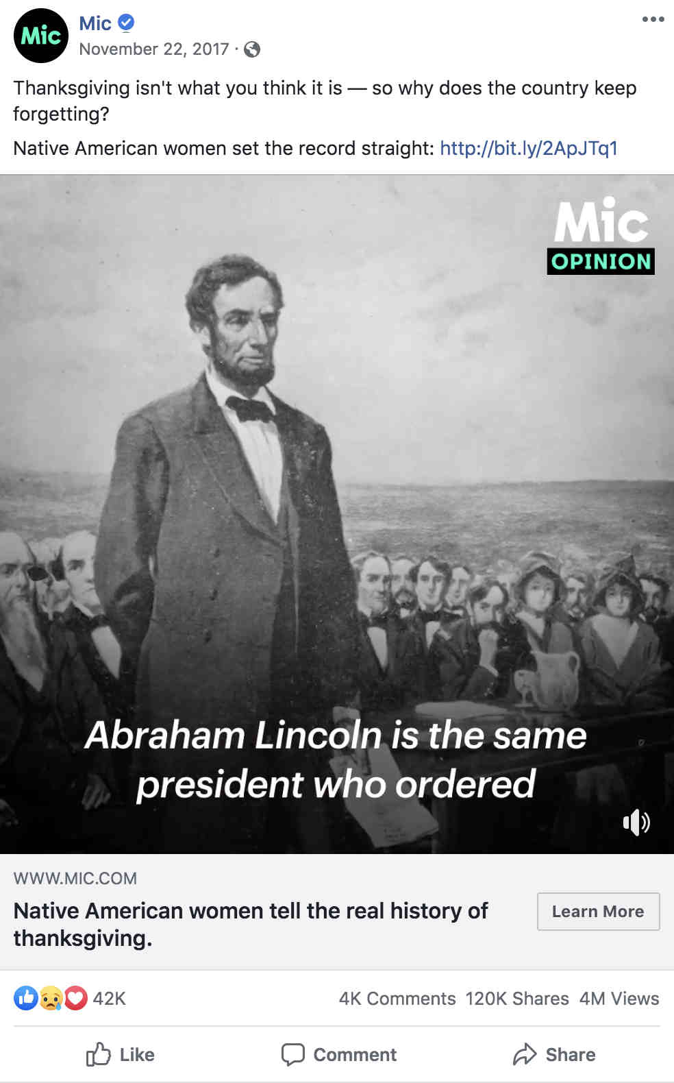 Ação de Graças e Abraham Lincoln