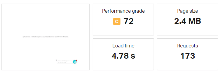 WP Engine Speed Test from Australia