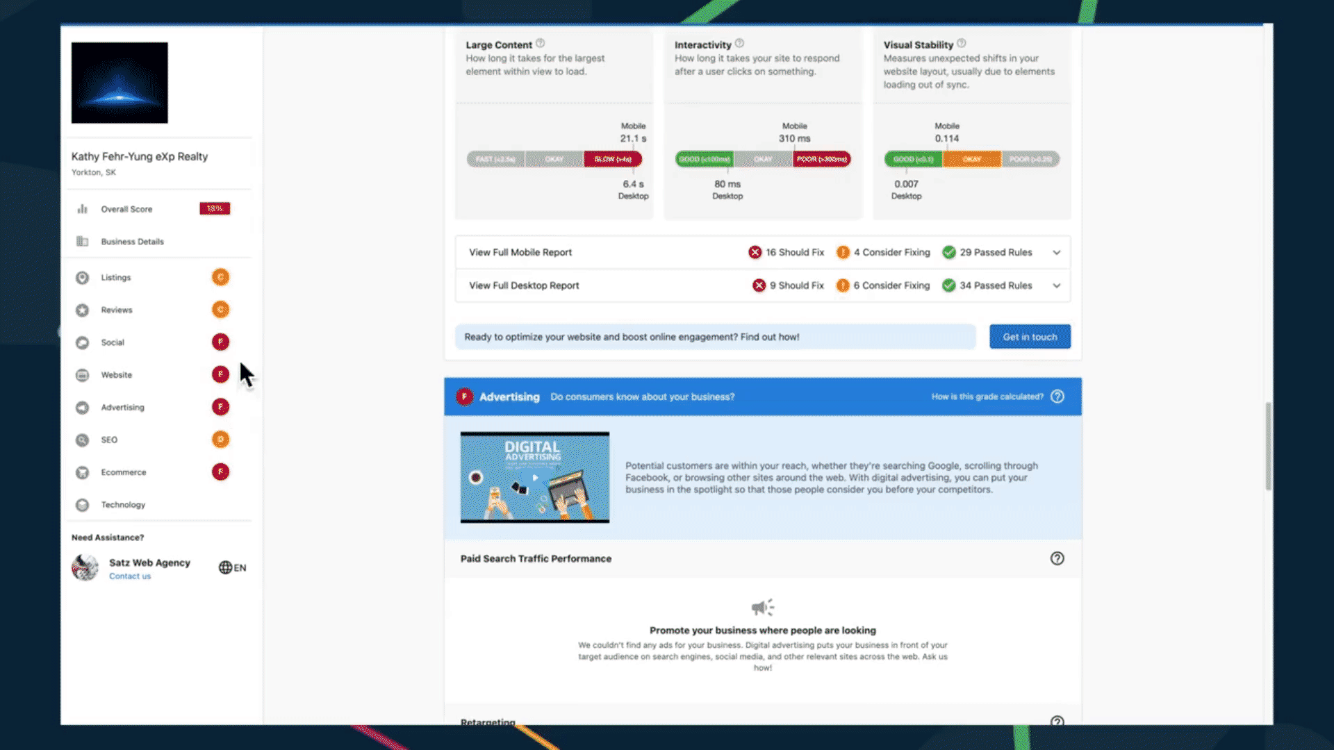 Actualizaciones del informe instantáneo