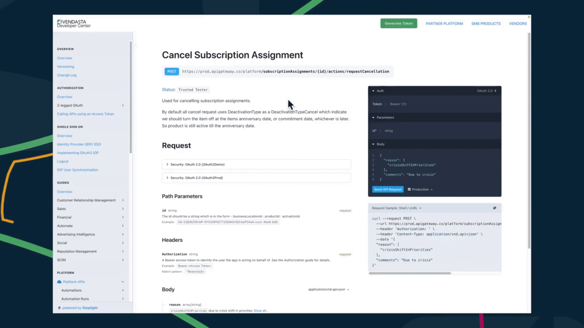 Batalkan API penetapan langganan