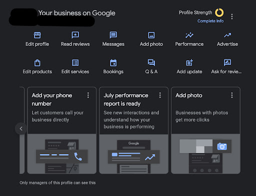 كيفية إضافة مدير إلى ملف تعريف الأعمال على Google