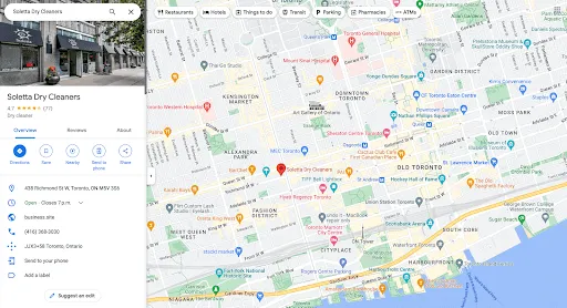 Abra a visualização do Google Maps