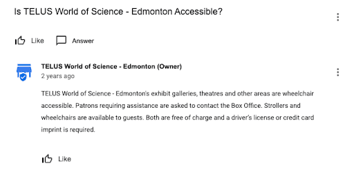 TELUS World of Science - Edmonton è accessibile?