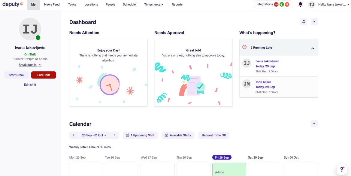 Stellvertretendes Dashboard