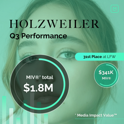 Holzweiler Q3 성과와 패션 위크 결과