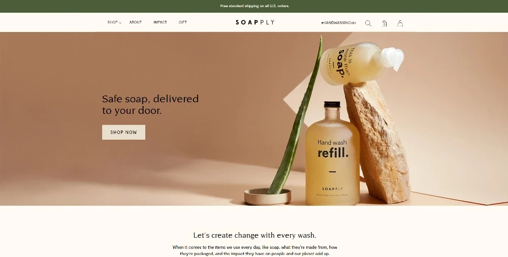 Soap-Landingpage-Design-Service