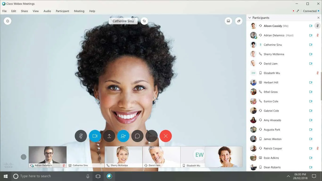 Istantanea di Cisco Webex