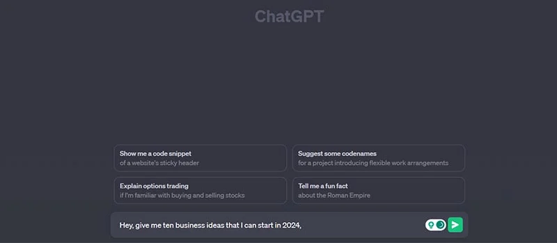 Chatgpt-Geschäftsideen