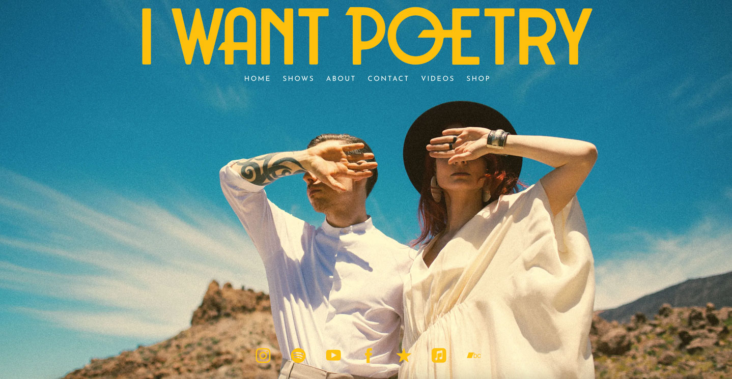 Une liste des 20 meilleurs sites Web de groupes et pourquoi nous les aimons - I Want Poetry