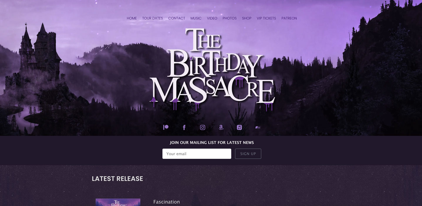 ベスト バンド Web サイト 20 のリストと、私たちが彼らを愛する理由 - The Birthday Massacre