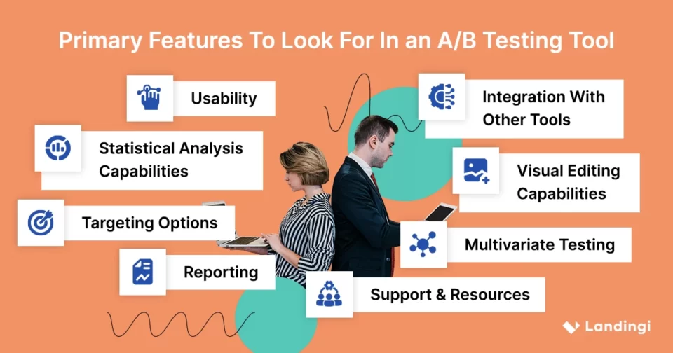 Hauptmerkmale, auf die Sie bei einem A/B-Testtool achten sollten
