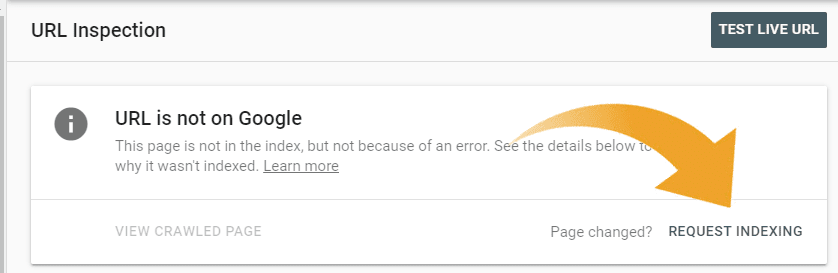 Herramienta de inspección de URL, Google Search Console.