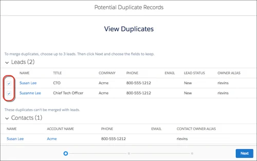 Gestión de duplicados en Salesforce