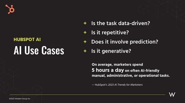 casi d'uso di hubspot ai