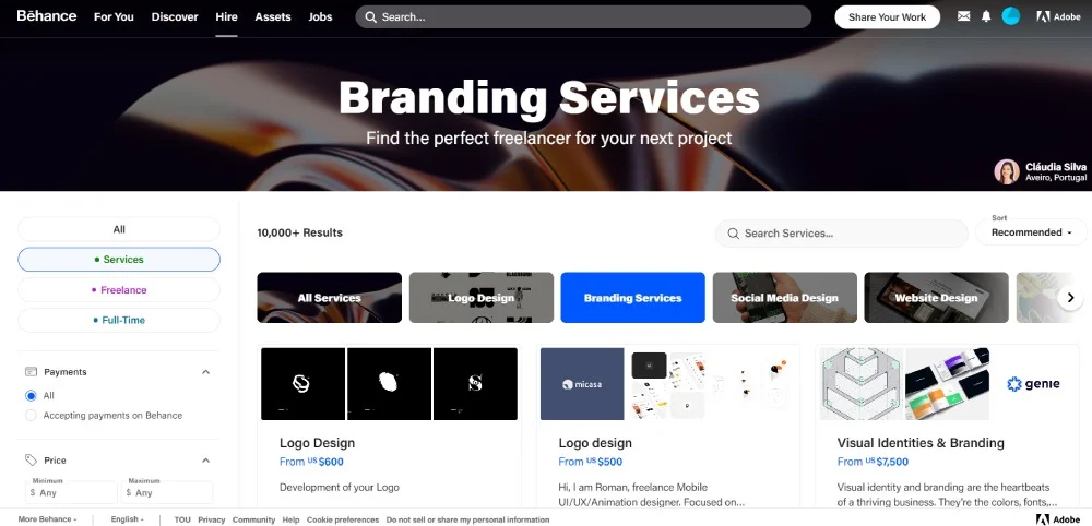 miglior sito web di servizi di branding