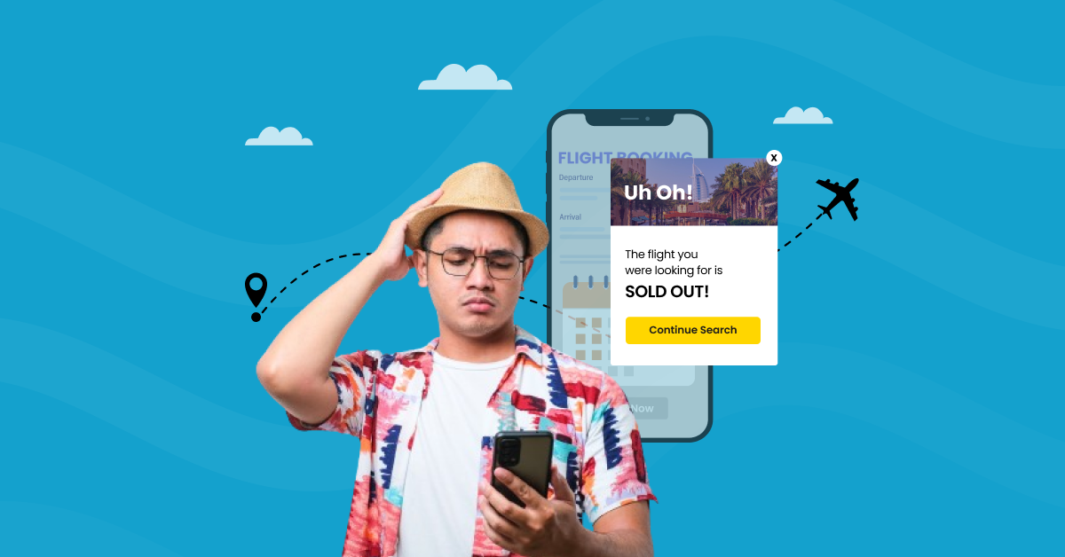 Pengguna Menghadapi pop-up yang terjual habis