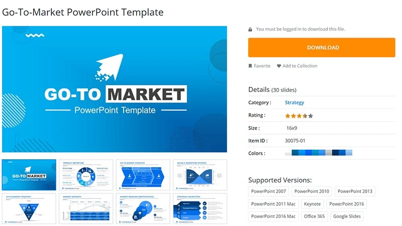 contoh template slide gratis terbaik