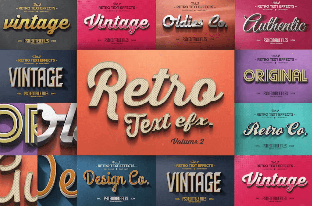 Effetti di testo vintage vol. 2