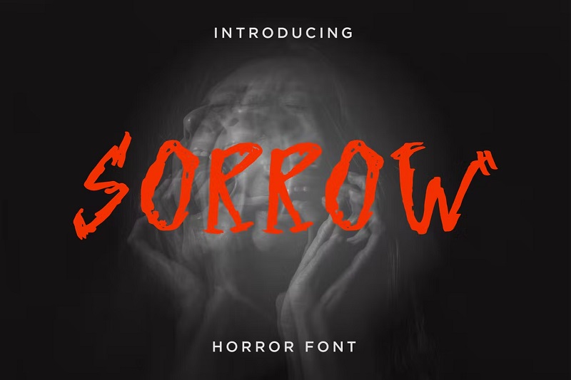 Trauer-Horror-Schriftart