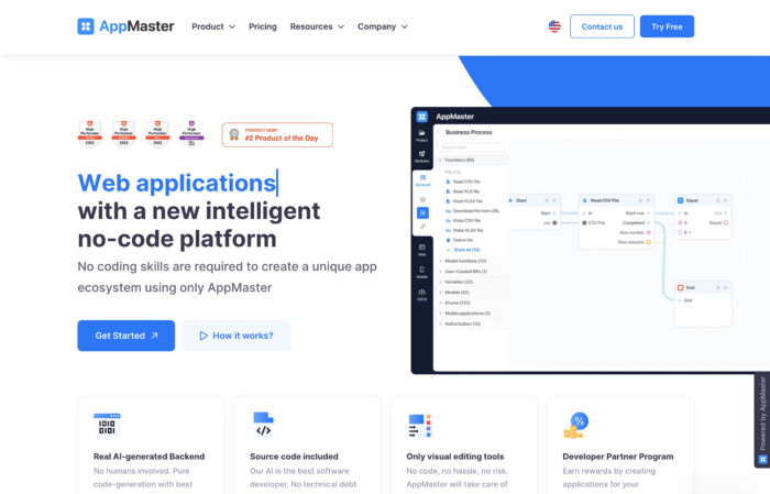 Sitio web de AppMaster