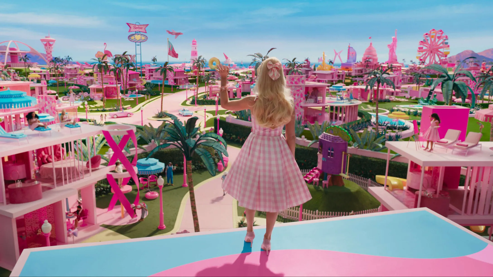 Esthétique Barbiecore, scène du film Barbie