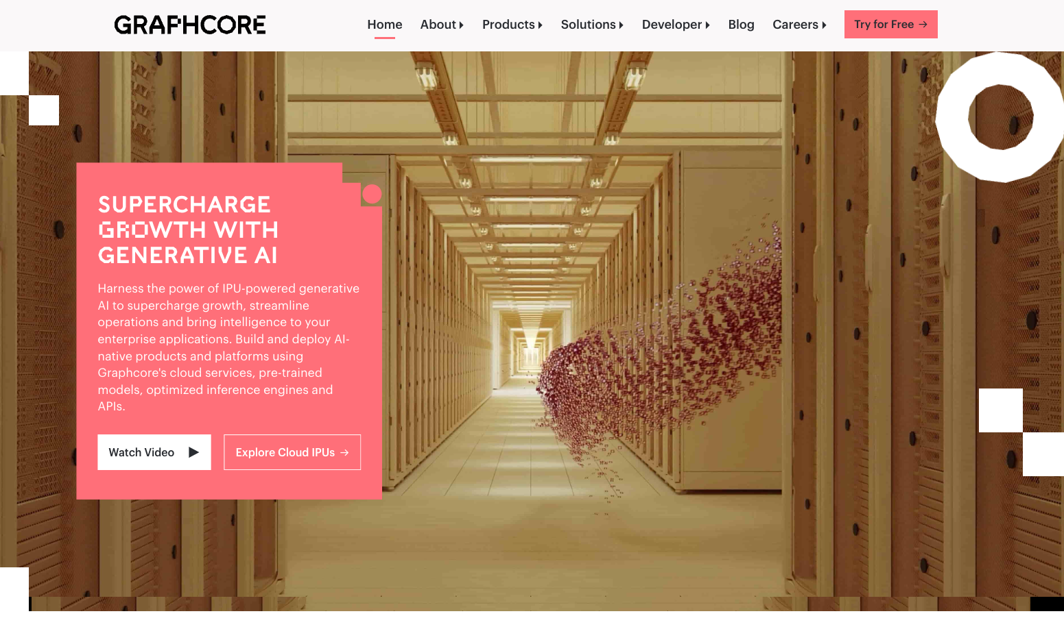 Home page di Graphcore