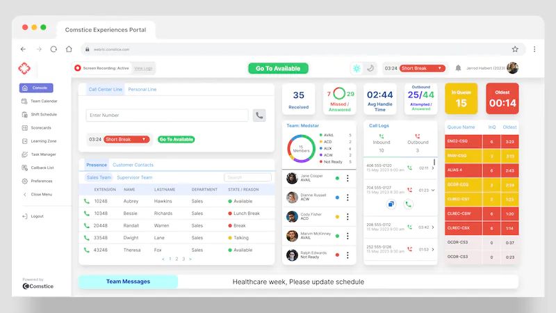 Logiciel de centre de contact Avaya