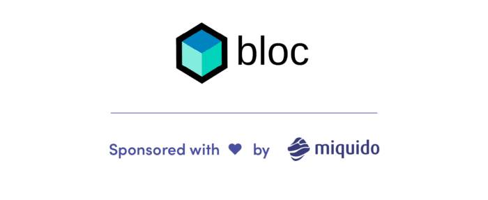 Miquido が Bloc のスポンサー - 状態管理 Flutter ライブラリ