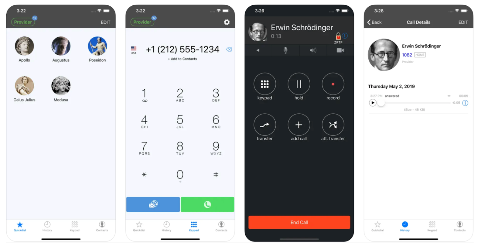 Application iPhone Groundwire VoIP et SIP