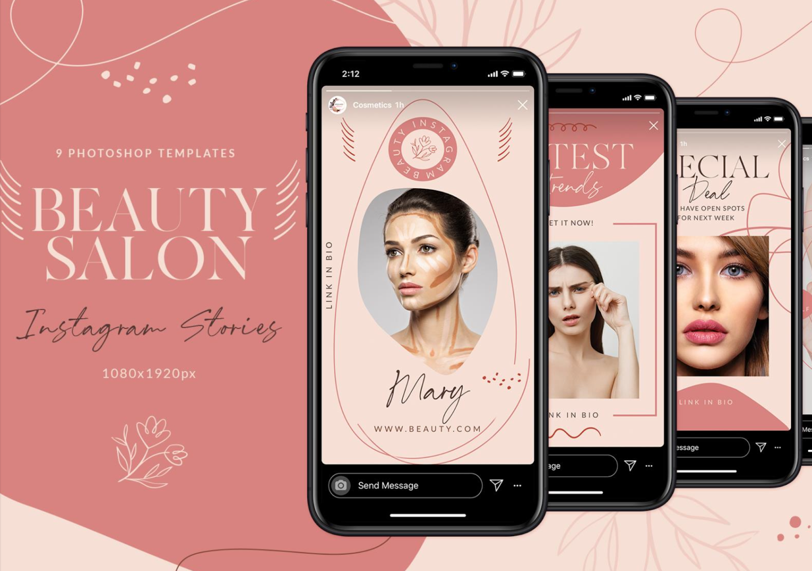 Présence Instagram du salon de beauté