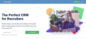 Nimble CRM pentru recrutori