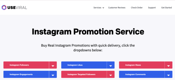useviral usługa promocji na Instagramie
