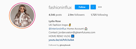 Instagram-Handle für Mode-Influencer