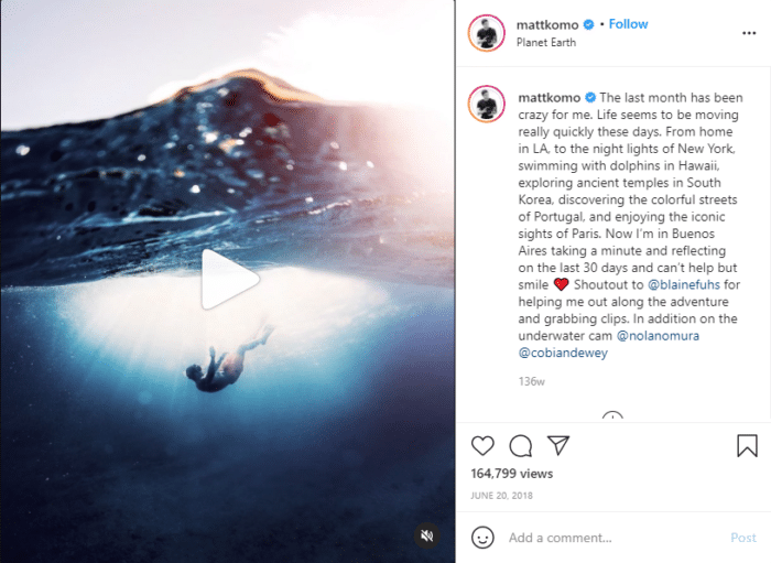 Ritratto formato foto video Instagram per Instagram