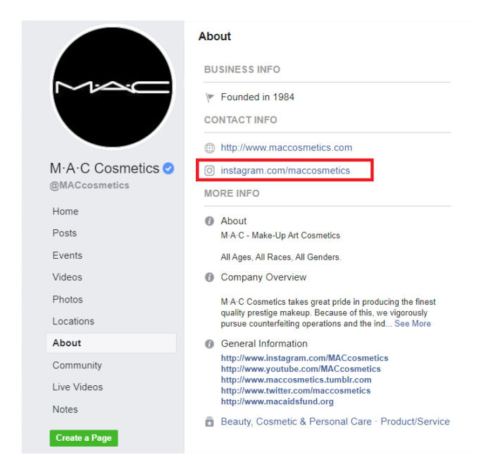 Mac продвижение Instagram через Facebook