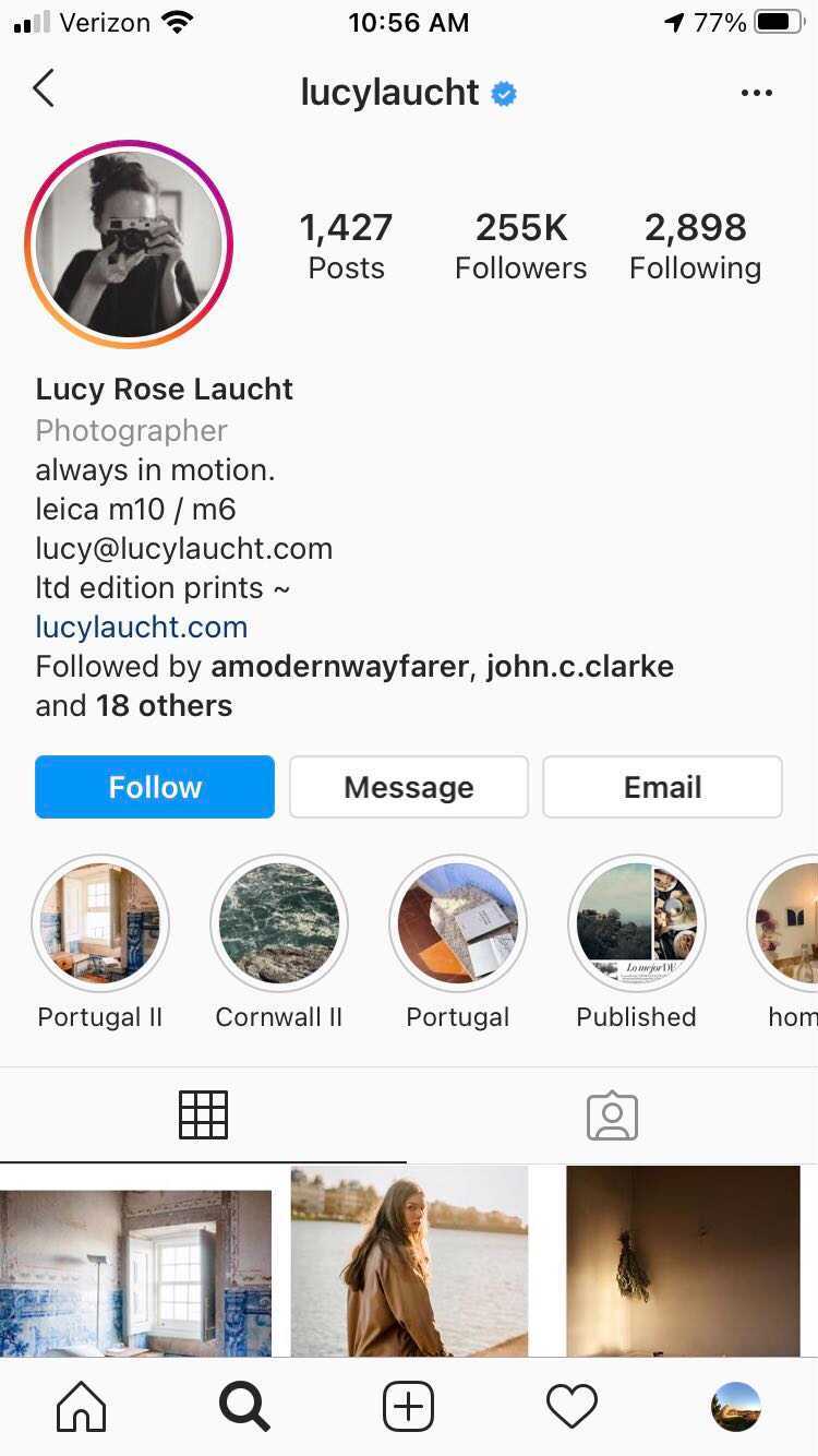 podróżowanie na Instagramie Lucylaucht