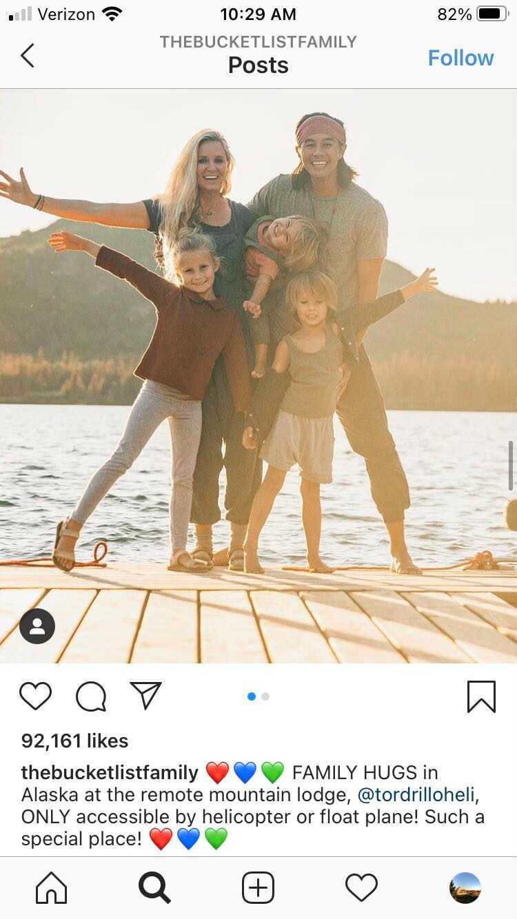 podróżuj na Instagramie thebucketlistfamily
