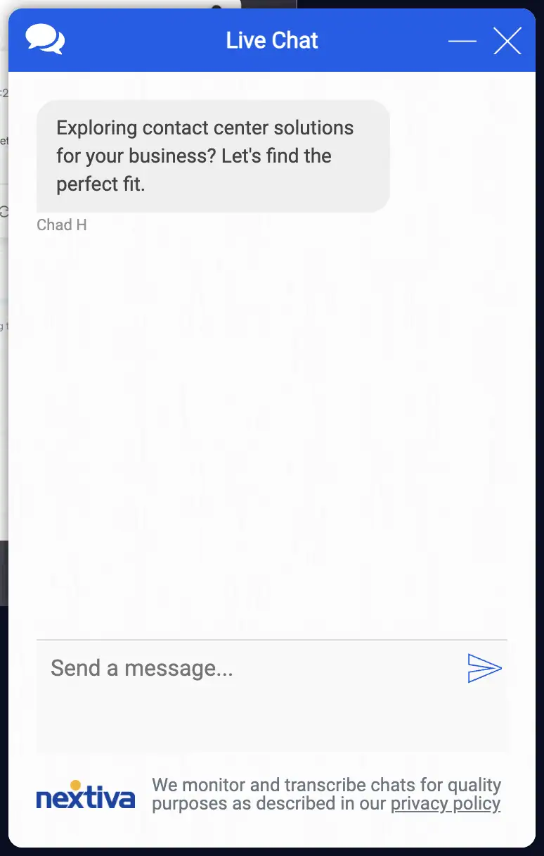Nextiva Live-Chat
