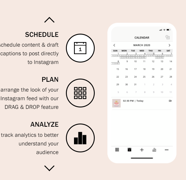 kalender konten instagram planoly