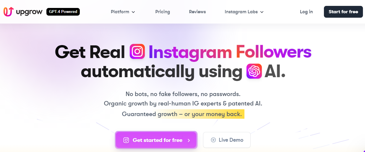 AI Social Media Tools – Upgrow-Homepage