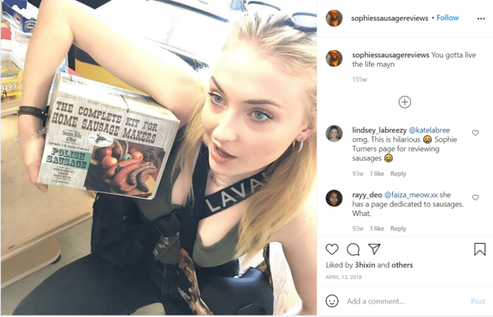 Finsta Sophie Turner