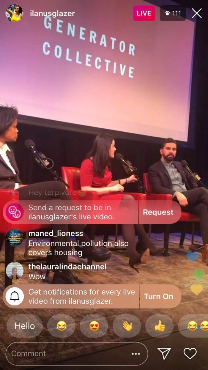 Transmisión en vivo de Instagram de Ilana Glazer