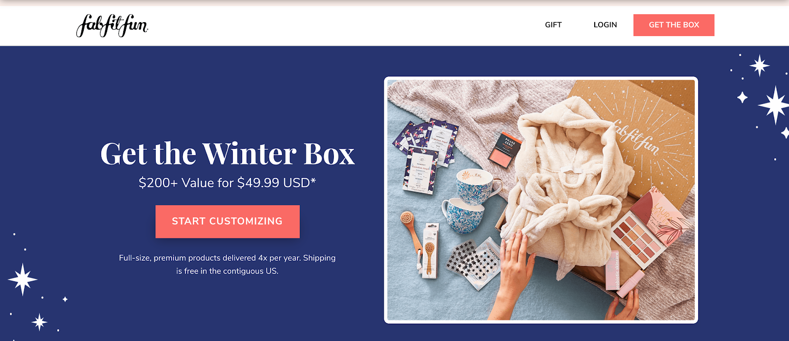 FabFitFun 登陆页面